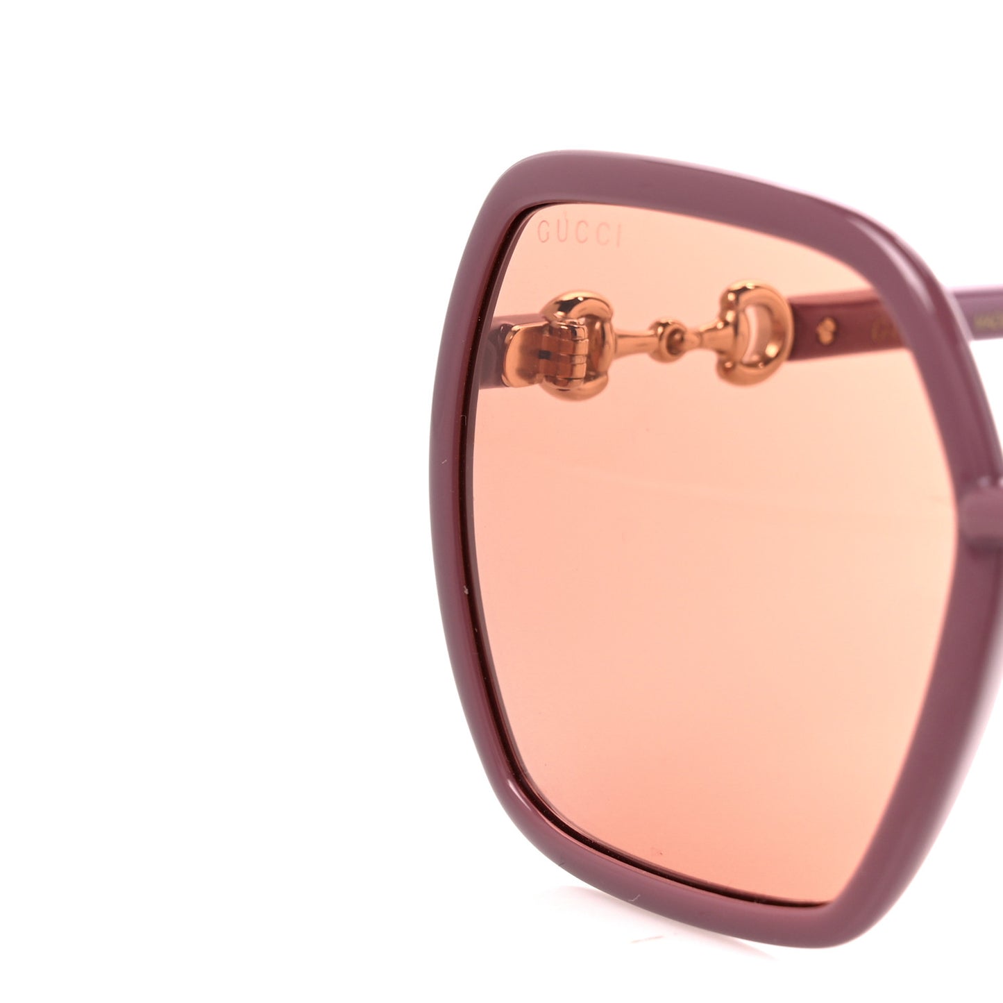 Horsebit Square Frame Sunglasses GG0890S Pink