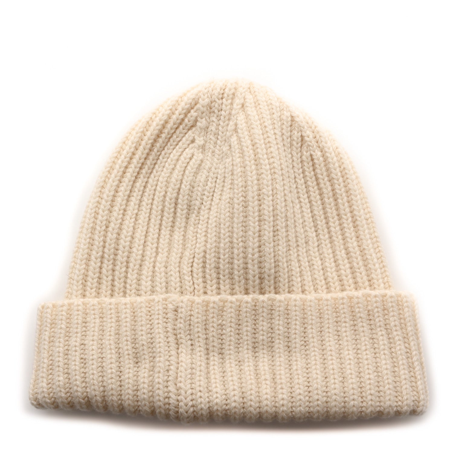 Chanel Cashmere Beaded Sequin Logo Beanie Hat Ivory Black 3 of 5