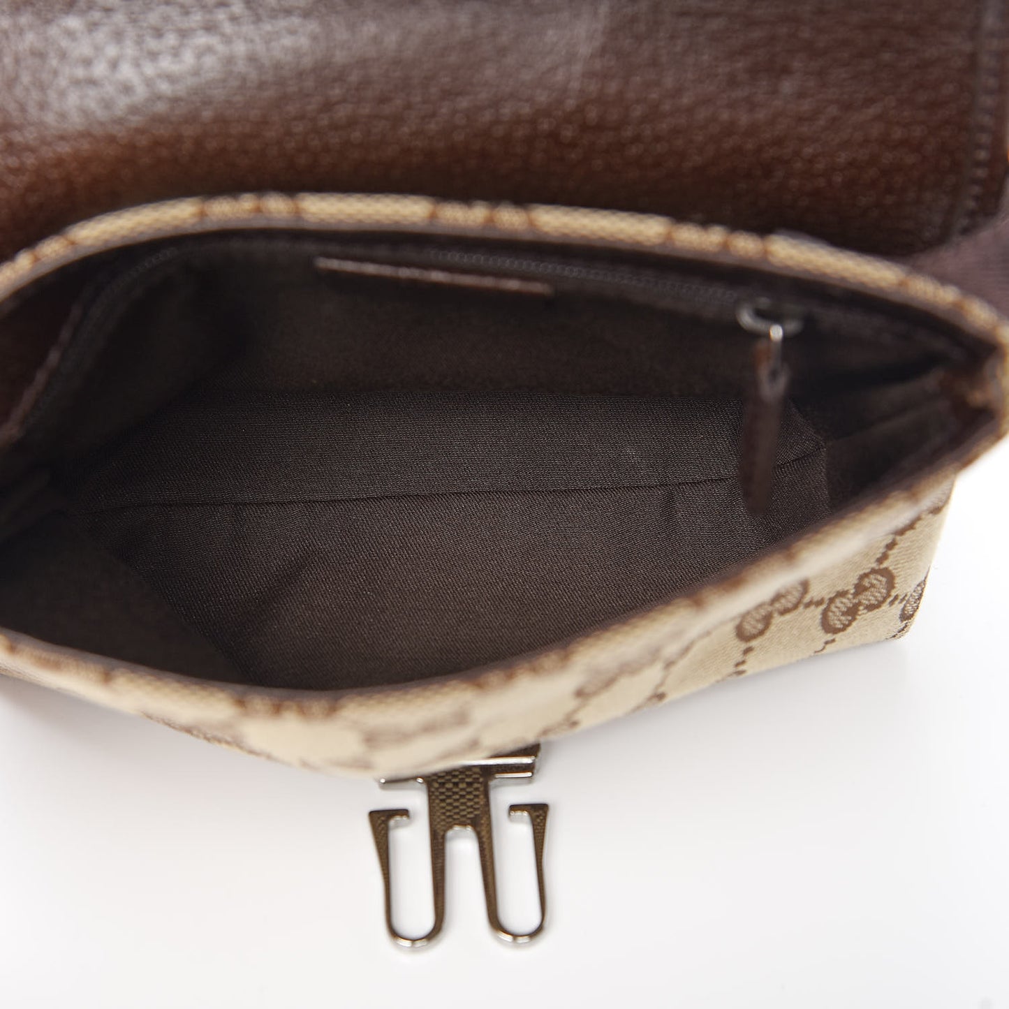 Monogram Waist Pouch Bag Dark Brown