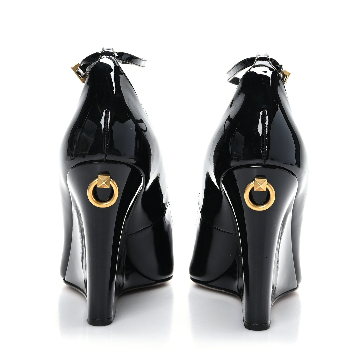 Patent Ringstud Wedges 39 Black