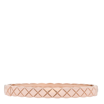 Chanel 18K Beige Gold Coco Crush Bangle Bracelet M 2 of 4