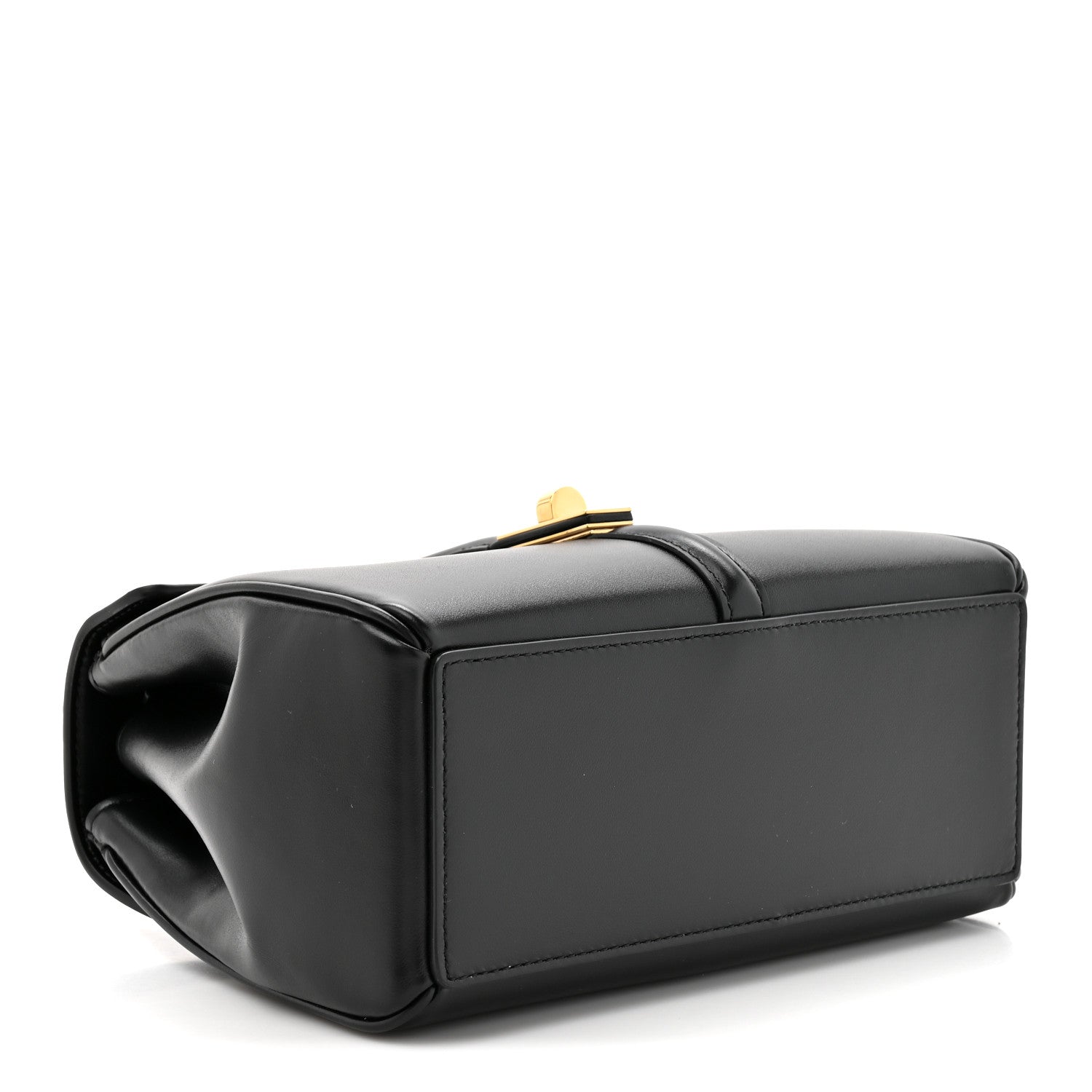 Celine Satinated Calfskin Mini 16 Top Handle Bag Black 3 of 10