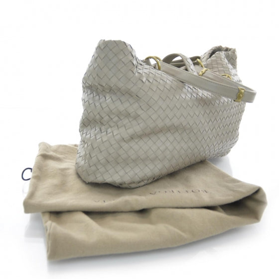 Nappa Intrecciato Large Capri Tote Limo