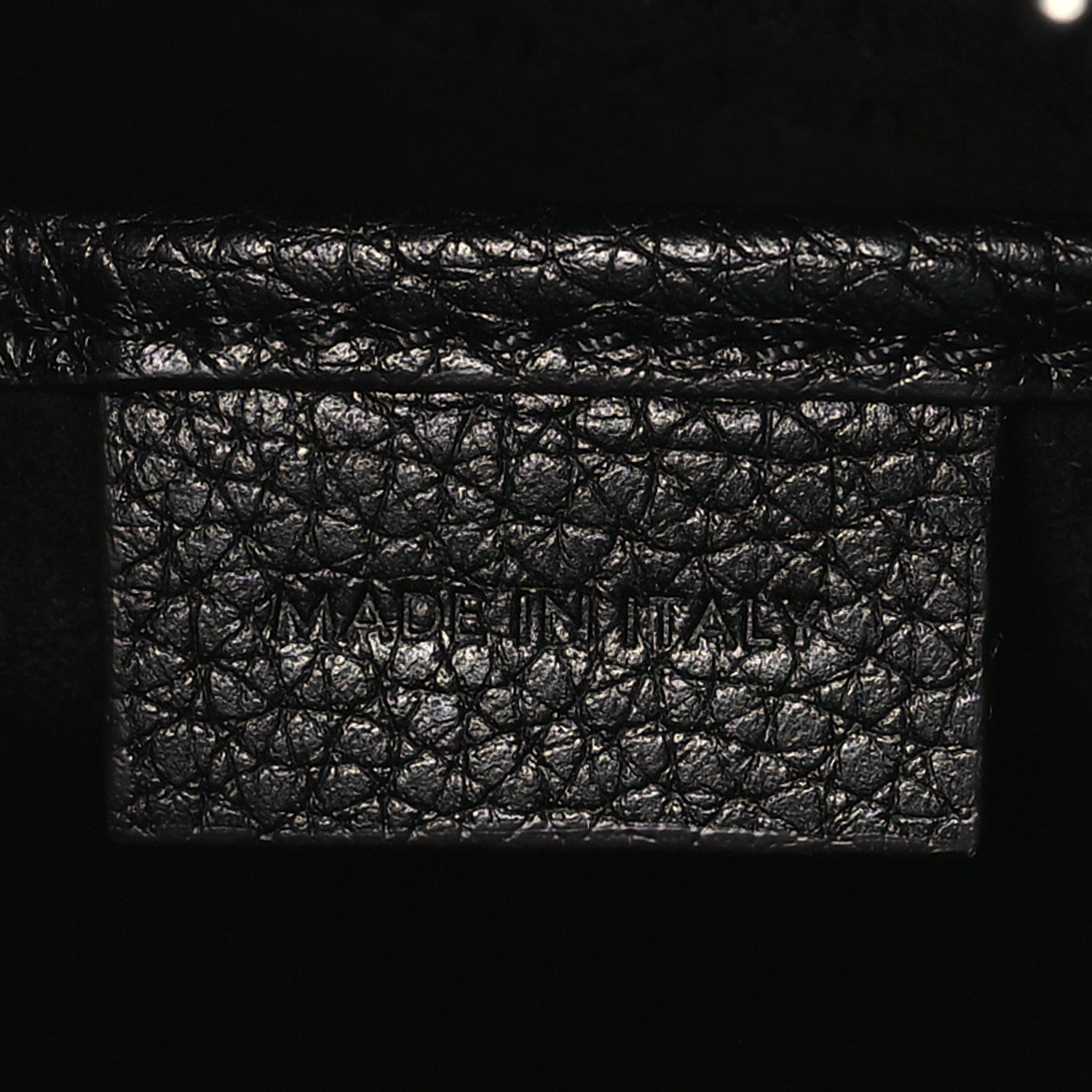 Celine Drummed Calfskin Nano Luggage Black 7 of 10