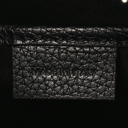 Celine Drummed Calfskin Nano Luggage Black 7 of 10