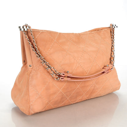 Chanel Iridescent Calfskin Small Sea Hit Tote Pink 3 of 7