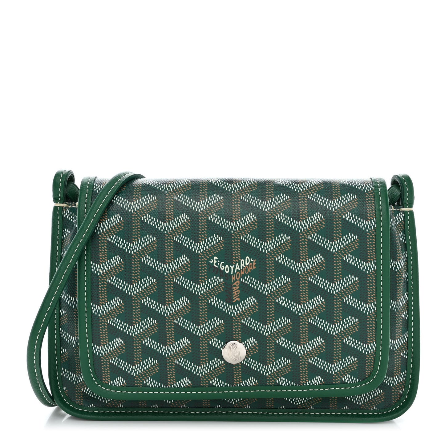 Goyardine Plumet Wallet Clutch Green