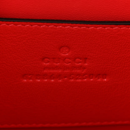 Gucci Suede Calfskin Valentine's Day Small Padlock Shoulder Bag Red 6 of 9