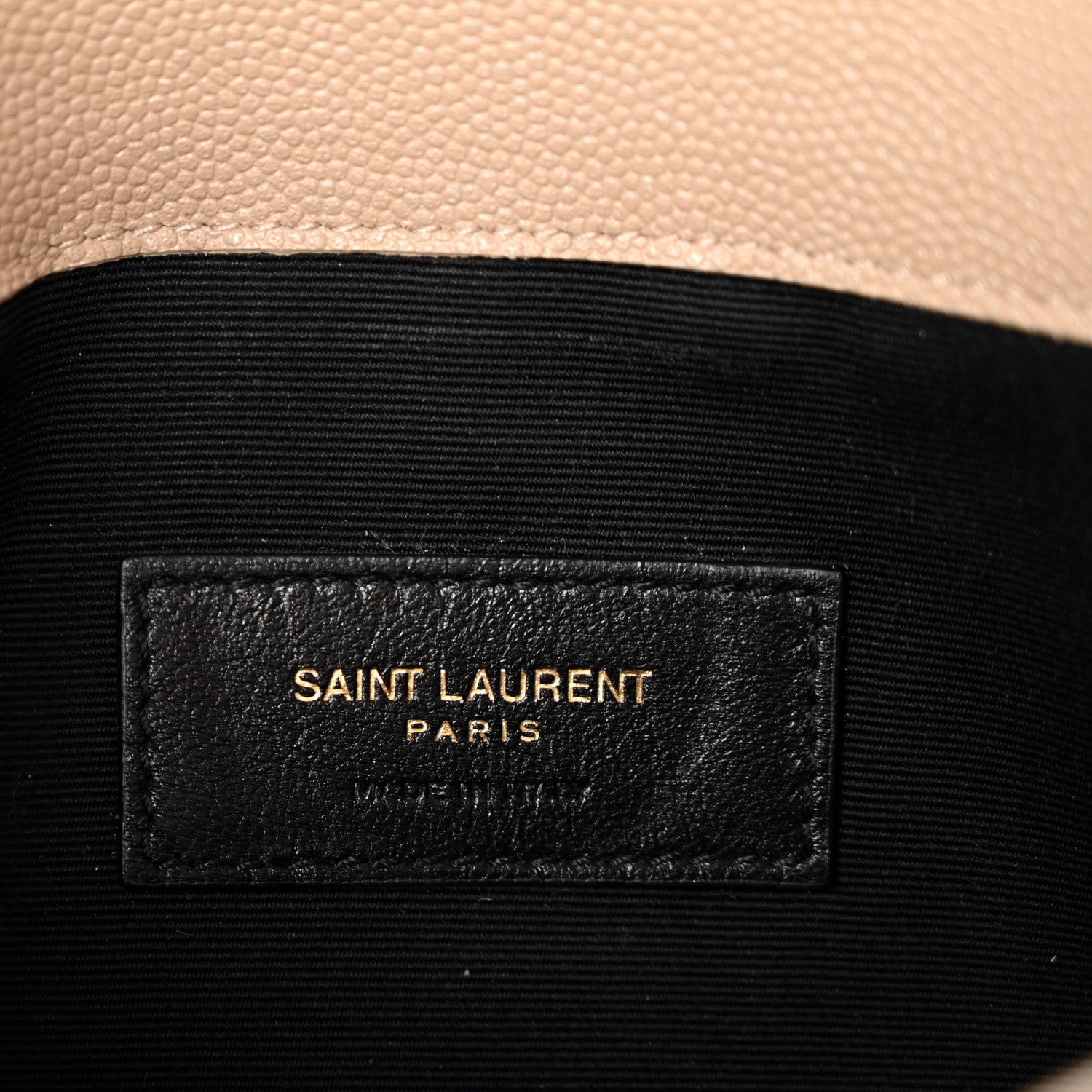 Saint Laurent Grain De Poudre Uptown Pouch Dark Beige 6 of 10