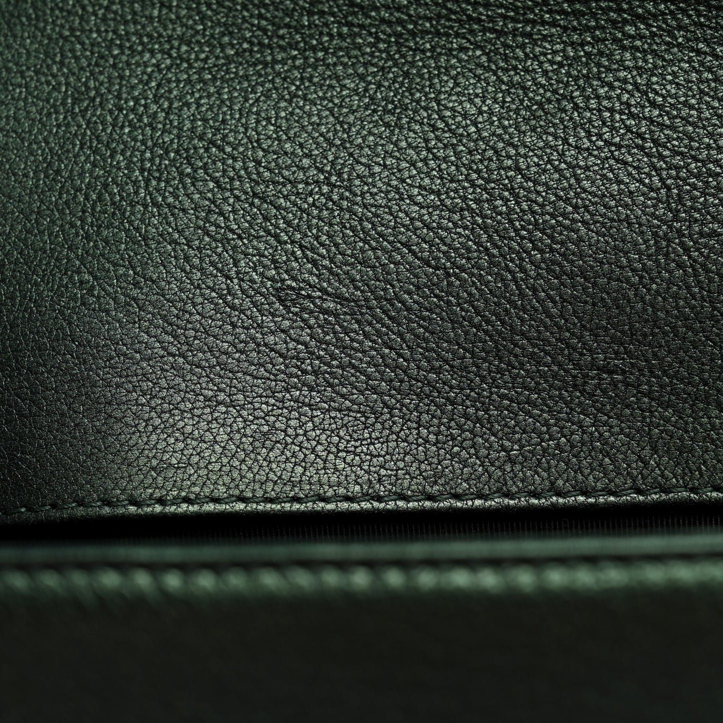 Iridescent Goatskin Quilted Medium Boy Flap Green