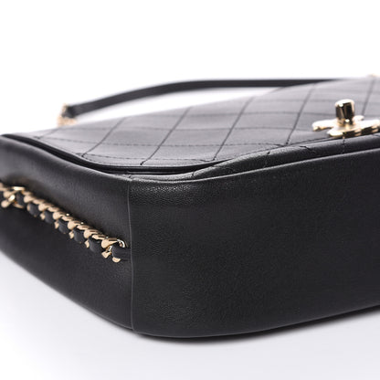 Chanel Goatskin Stitched Medium Casual Trip Single Flap Black 8 of 9