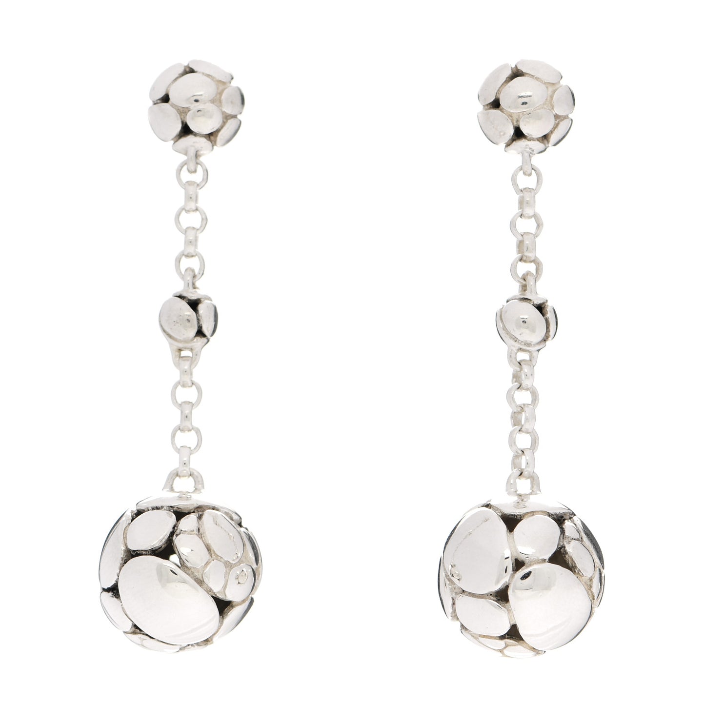 Sterling Silver Kali Long Drop Earrings