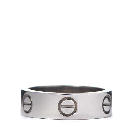 Cartier 18K White Gold 5.5mm LOVE Ring 51 5.75 3 of 4