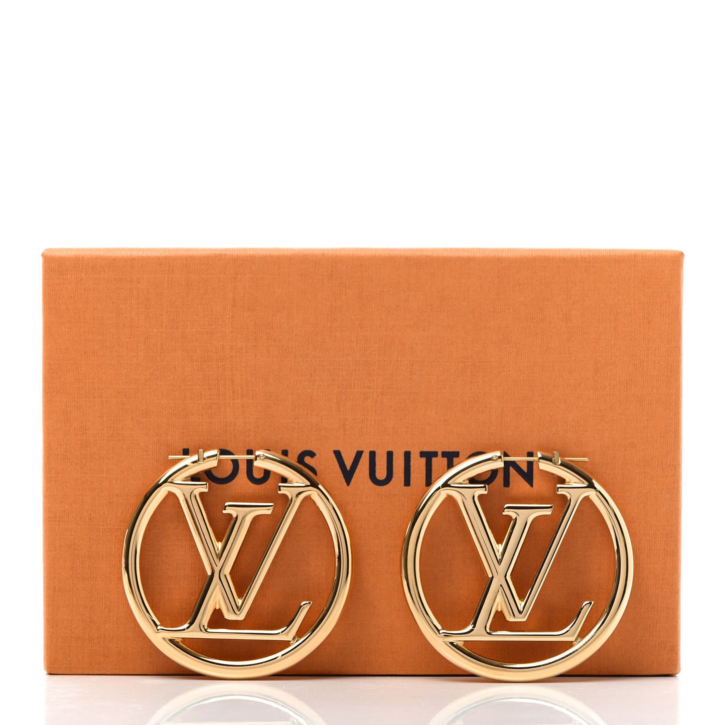 Metal Louise Hoop Earrings Gold