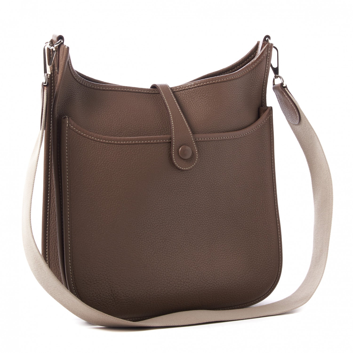 Hermes Taurillon Clemence Evelyne II PM Etoupe 2 of 8