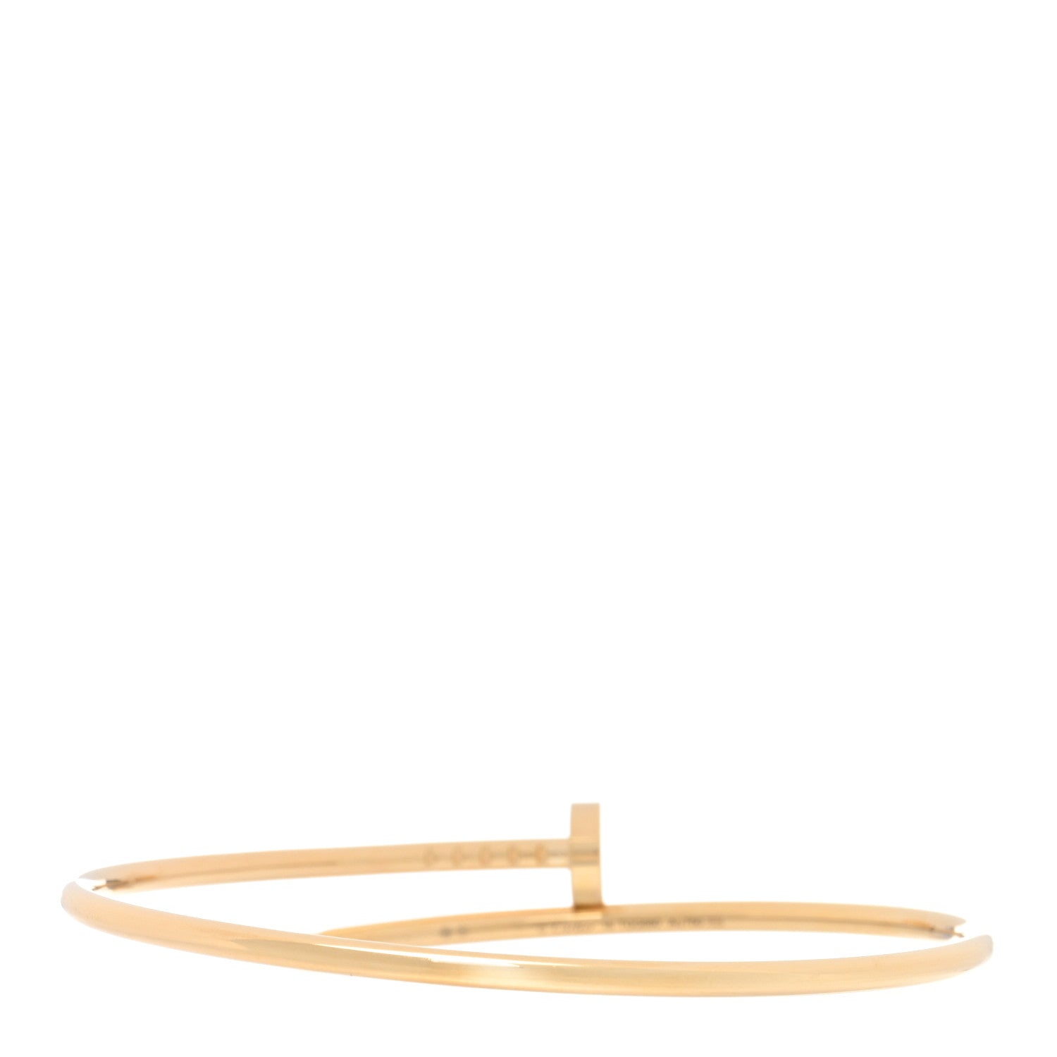 Cartier 18K Yellow Gold Small Juste Un Clou Bracelet 18 2 of 4