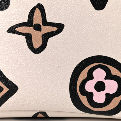 Louis Vuitton Monogram Giant Wild At Heart Neverfull MM Creme 4 of 11