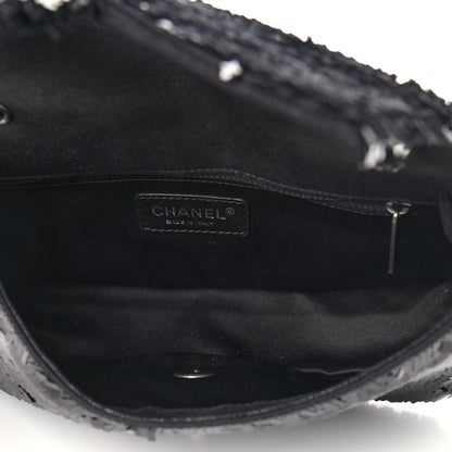 Chanel Sequin Embroidered Small Single Flap Black 5 of 9