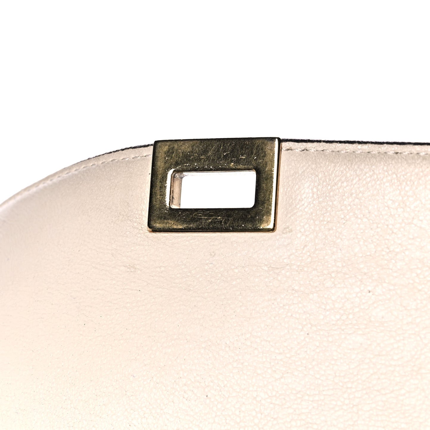 Calfskin Suede Whipsnake Medium Trapeze Black White