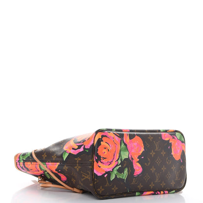 Louis Vuitton Monogram Roses Neverfull MM 4 of 8