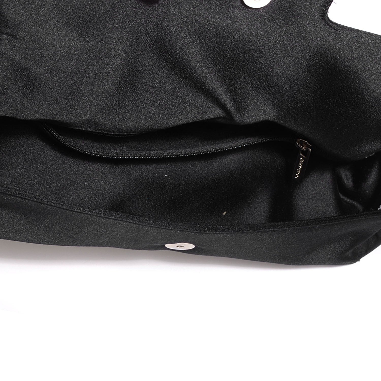 Jimmy Choo Satin Swarovski Crystal Tulita Evening Bag Black 6 of 8