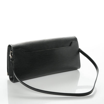 Louis Vuitton Epi Sevigne Clutch Black 3 of 6