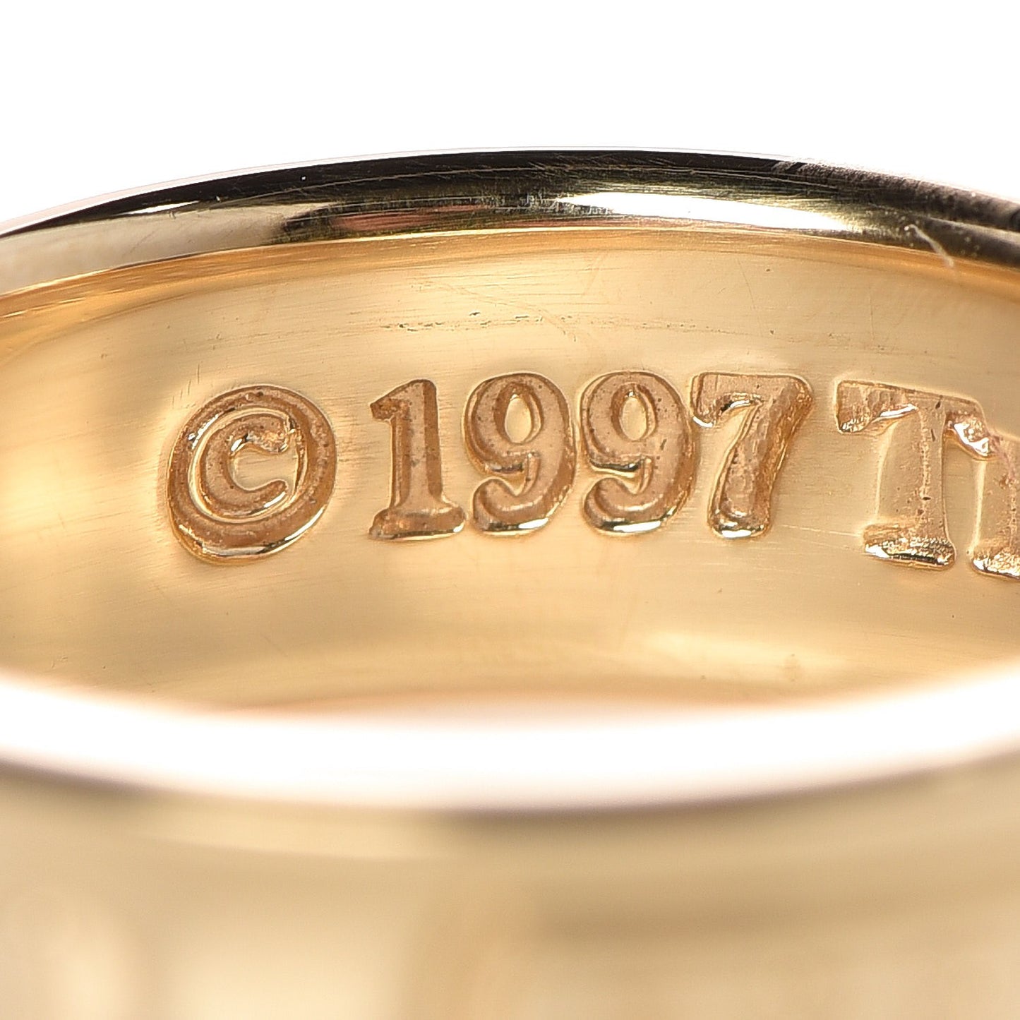 18K Yellow Gold 1837 Band Ring 50 5.5