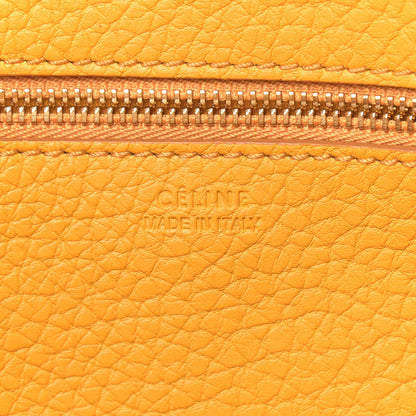 Celine Crisped Calfskin Small Tie Knot Tote Saffron 5 of 9