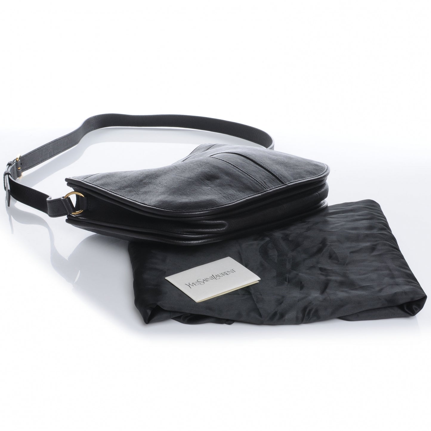 Leather Medium Cabas Chyc Shoulder Bag Black