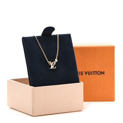 Louis Vuitton 18K Yellow Gold Diamond Idylle Blossom LV Pendant Necklace 7 of 7