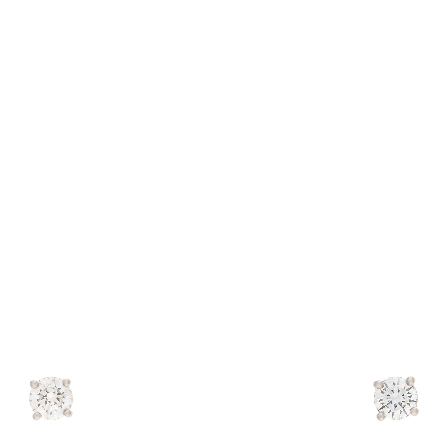 Platinum Diamond .22ctw Solitaire Earrings