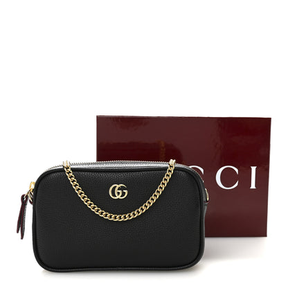 Gucci Dollar Calfskin Super Mini GG Marmont Chain Shoulder Bag Black 11 of 11