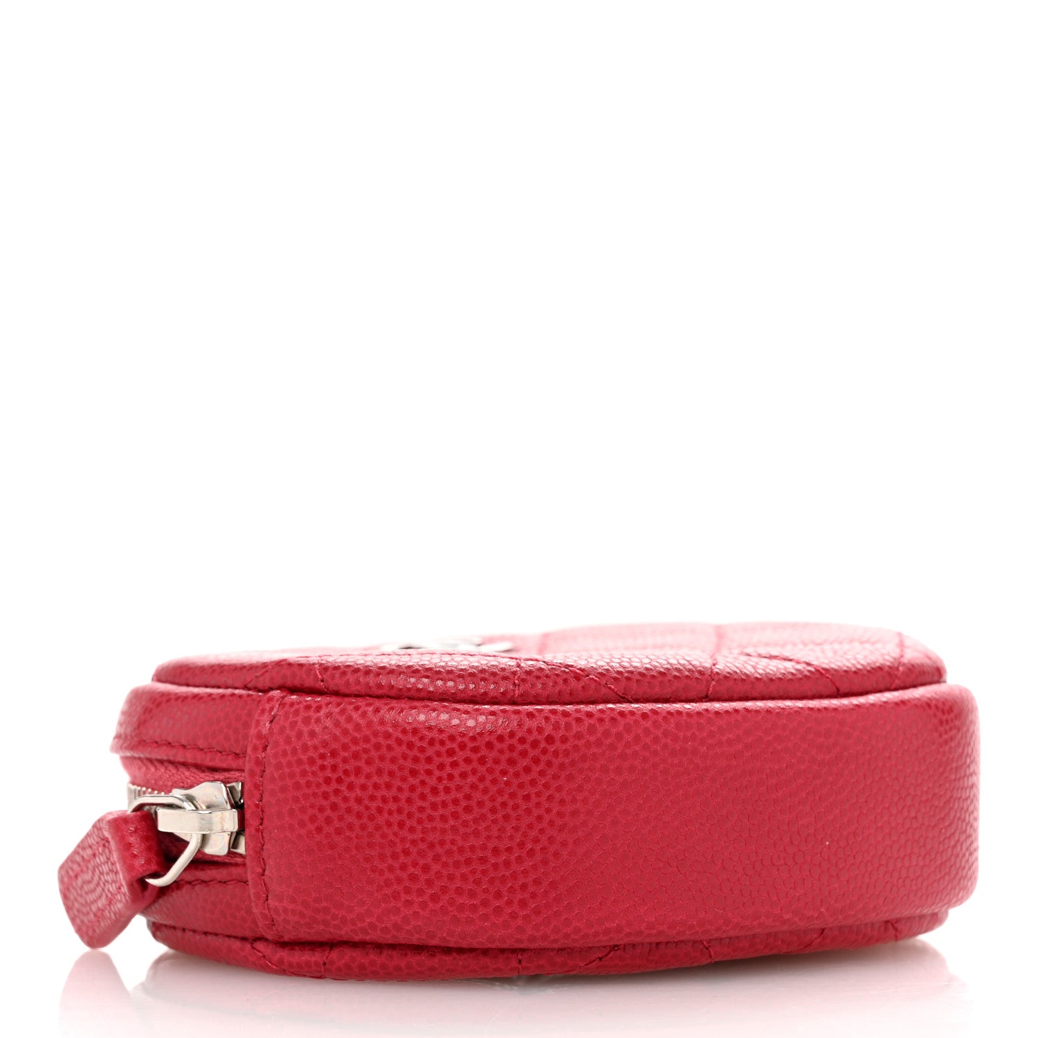 Chanel Caviar Quilted Zip Around Classic Coin Purse Dark Pink 4 of 7
