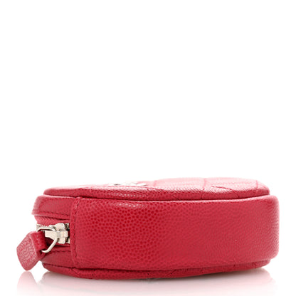Chanel Caviar Quilted Zip Around Classic Coin Purse Dark Pink 4 of 7