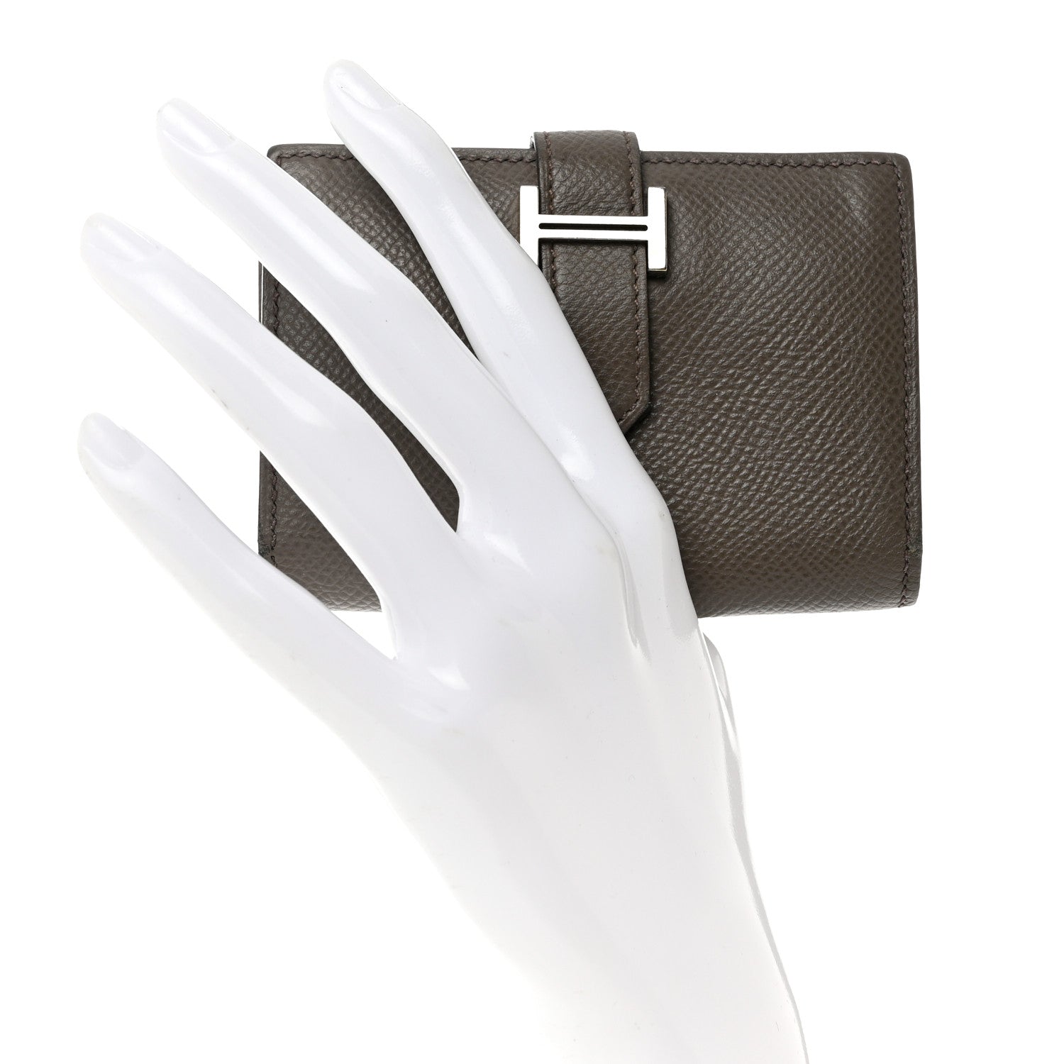 Hermes Epsom Bearn Card Holder Wallet Etain 2 of 9