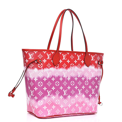 Louis Vuitton Monogram Escale Neverfull MM Rouge 3 of 10