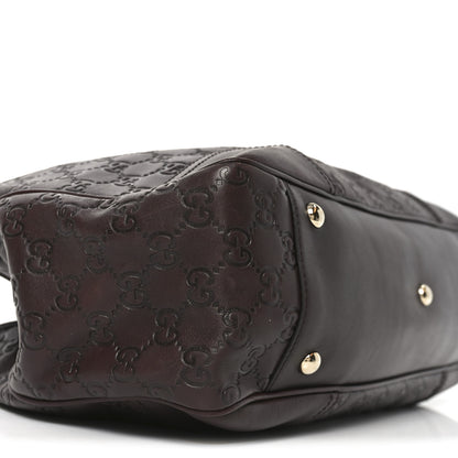 Gucci Guccissima Medium Princy Tote Dark Brown 9 of 10