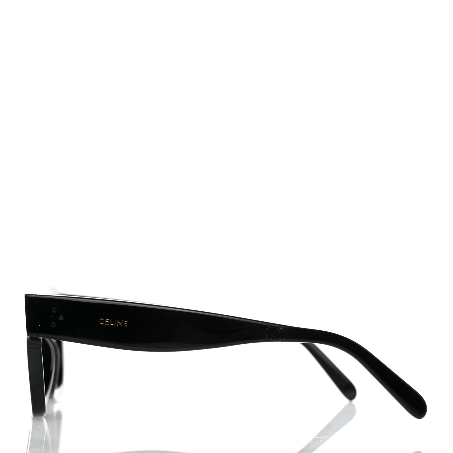 Celine Acetate Rectangular Sunglasses CL4009IN Black 3 of 6