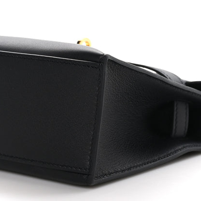 Hermes Swift Kelly Pochette Clutch Black 9 of 10