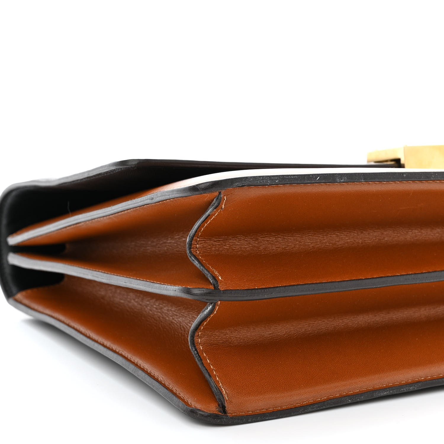 Celine Smooth Calfskin Bi-Color Large Case Camel 9 of 10