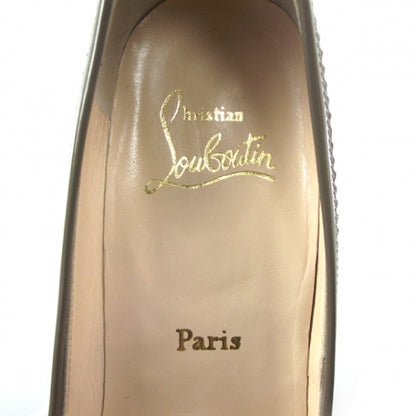 Christian Louboutin Patent Peniche Loafer Pumps 37.5 Gray 7 of 7