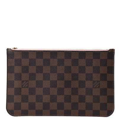 Louis Vuitton Damier Ebene Neverfull MM GM Pochette Rose Ballerine 1 of 4