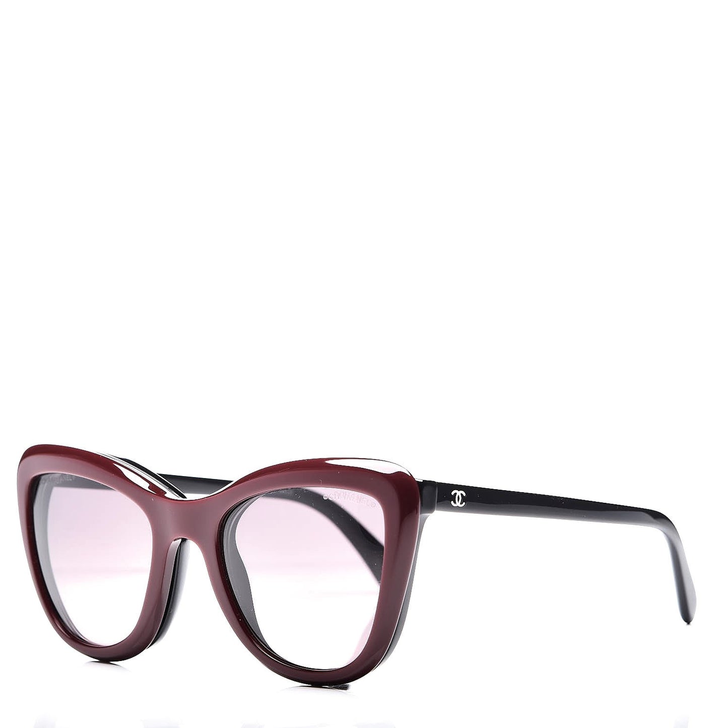 Clip On Sunglasses 5393 Black Burgundy