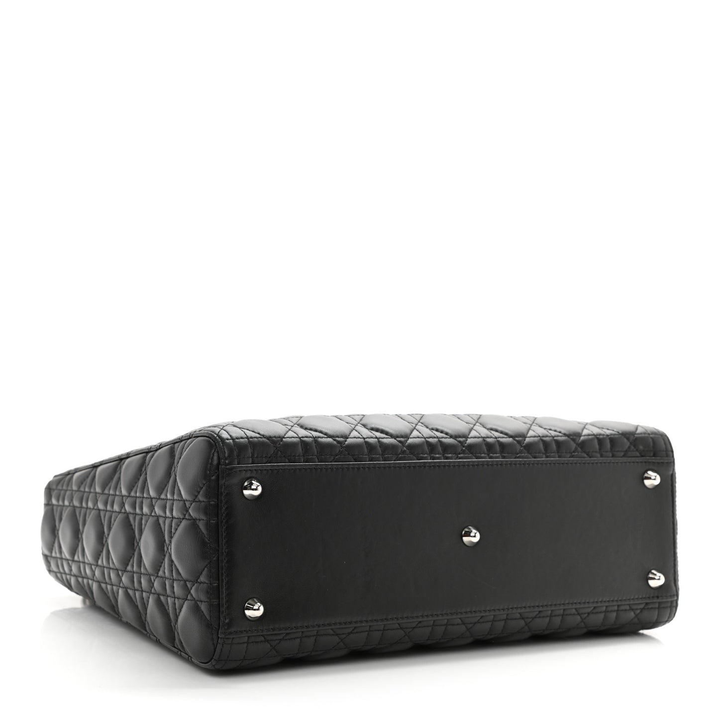 Lambskin Cannage Large Lady Dior Black