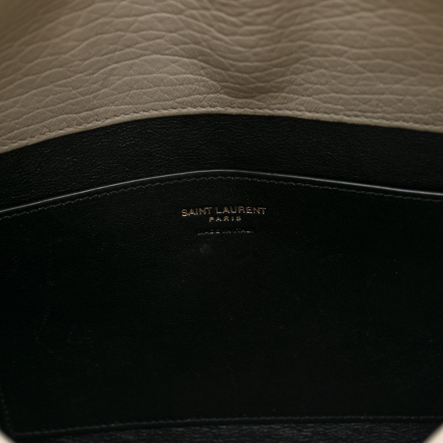 Saint Laurent Grained Lambskin Large Cassandre Envelope Pouch Blanc Vintage 6 of 6