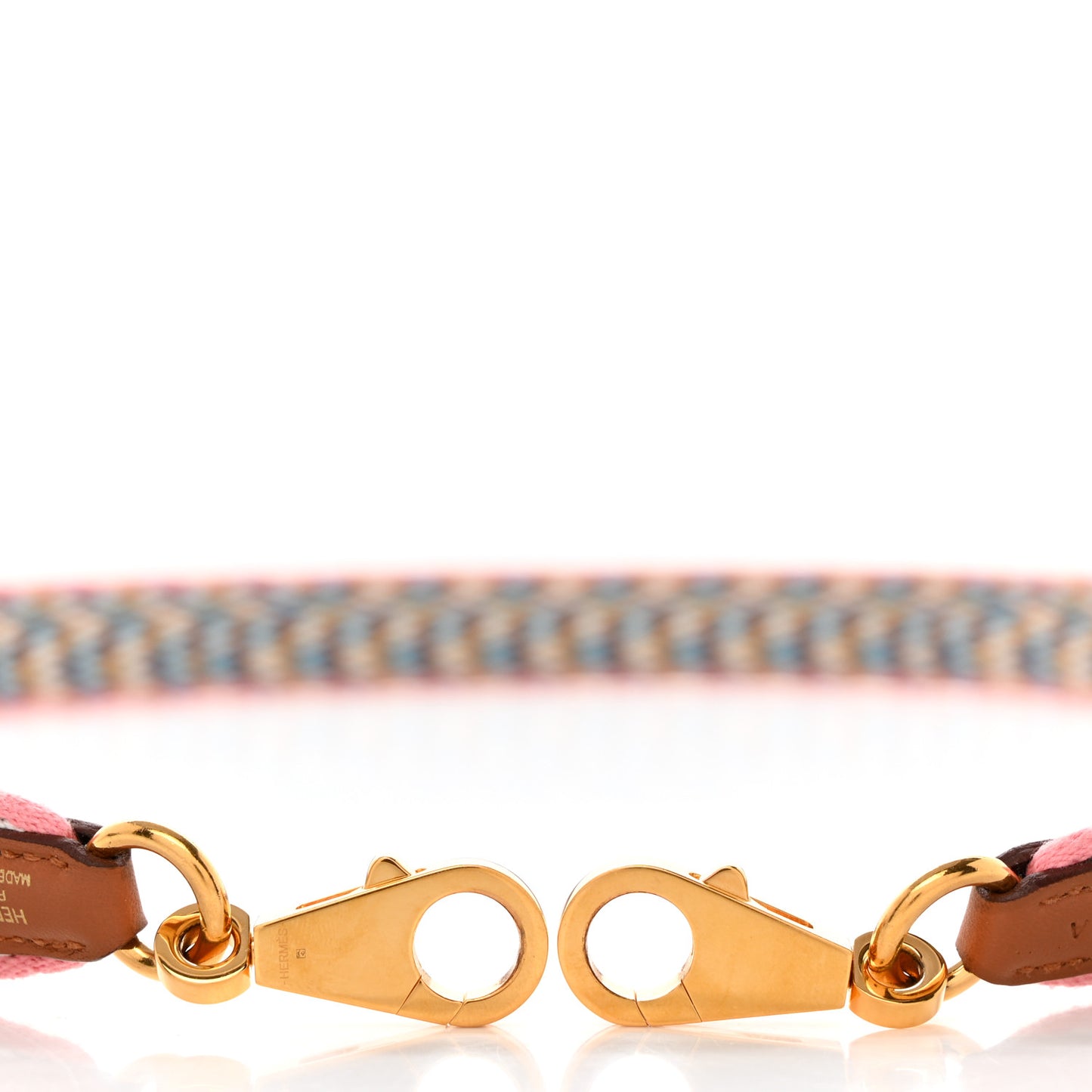 Toile Swift 25mm Sangle Cavale Shoulder Strap Rose d'Ete White Gold