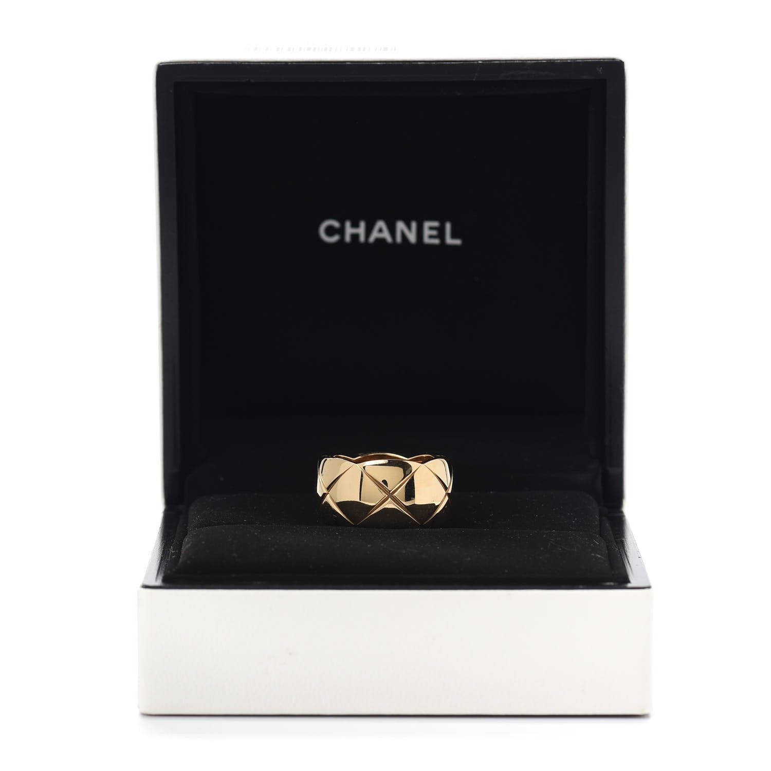 Chanel 18K Yellow Gold Large Coco Crush Ring 53 6.25 6 of 6