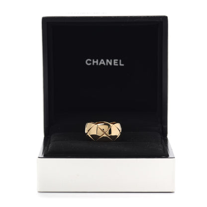 Chanel 18K Yellow Gold Large Coco Crush Ring 53 6.25 6 of 6