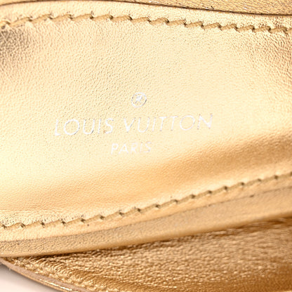 Louis Vuitton Metallic Lambskin Upper Case Open Back Flat Loafer 40 Gold 7 of 10