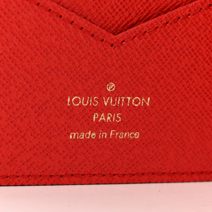 Louis Vuitton LOUIS VUITTON Monogram 2019 Christmas Animation Passport Cover Rouge 6 of 7